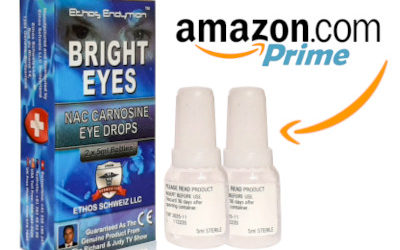 Ethos Bright Eyes NAC Eye Drops On Amazon Prime USA