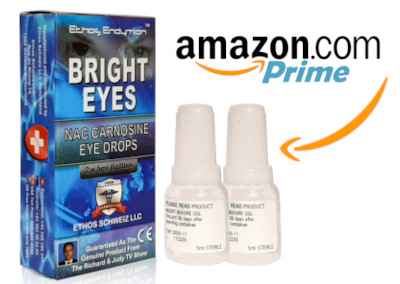 Ethos Bright Eyes NAC Eye Drops On Amazon Prime USA