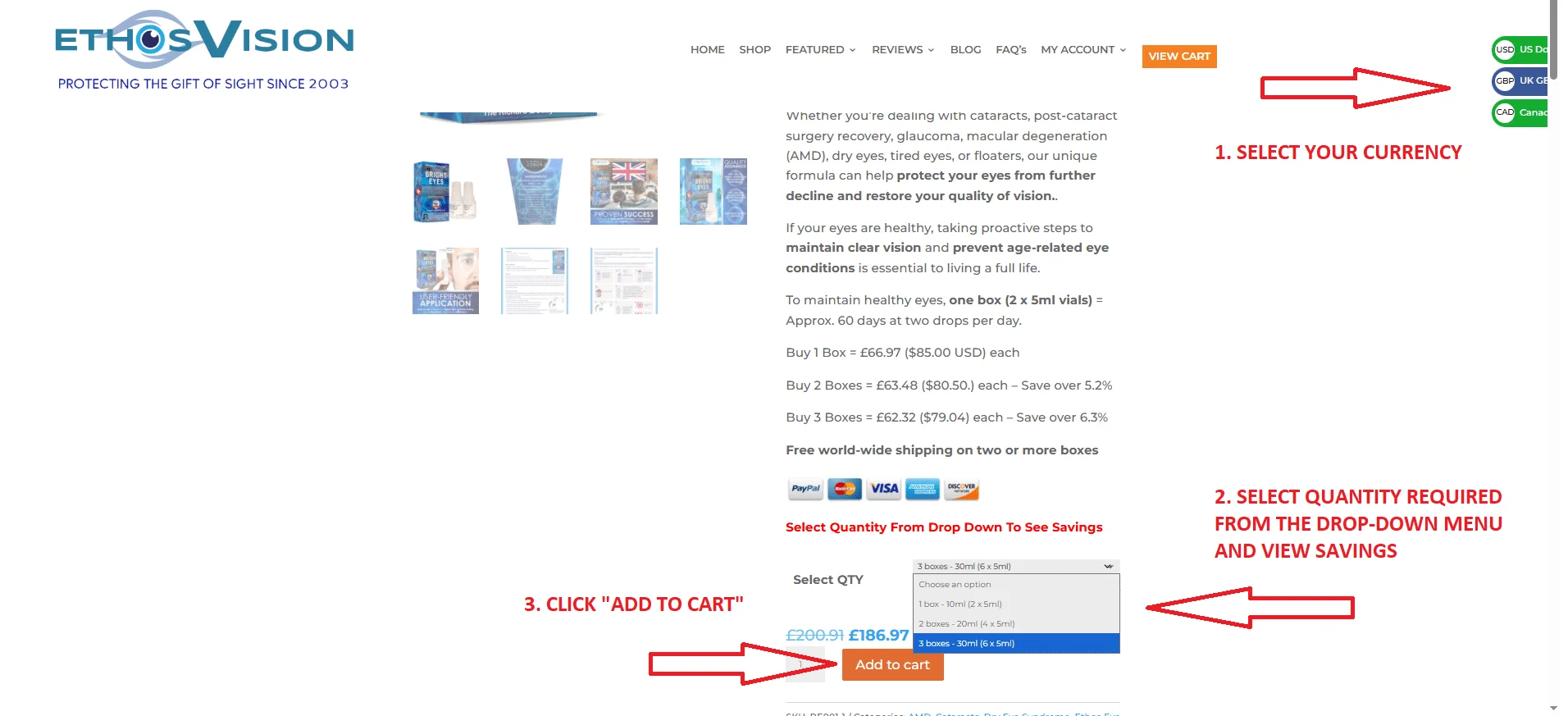 ETHOS VISION - HOW TO ORDER 1